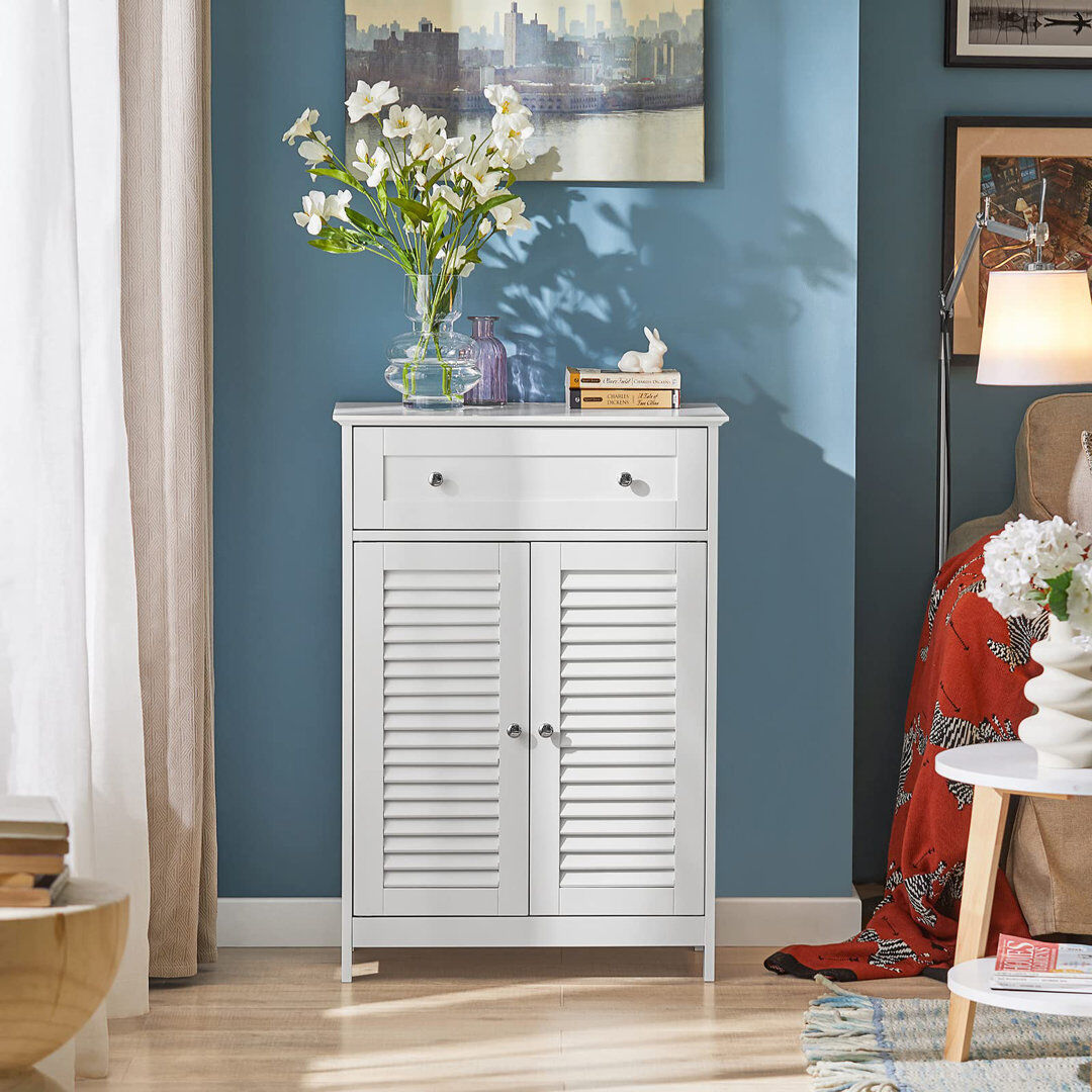Marlow Home Co. Lyonsdale Bathroom Cabinet Dark Grey 87cm H X 60cm W X 35cm D