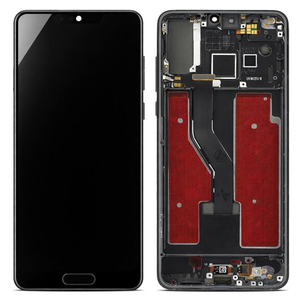 OEM Display (Hard-OLED) + Rahmen für Huawei P20 Pro, schwarz (Display, Huawei P20 Pro) (66096752)