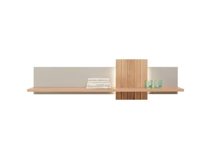 Wandboard Santana inkl. LED Kieselgrau/Eiche Dekor