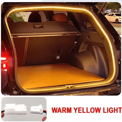 Inspire Curations LED Trunk Light Strip For Renault Koleos Automatic Interior Ambient Light Bar For Car Boot warm Yellow Light