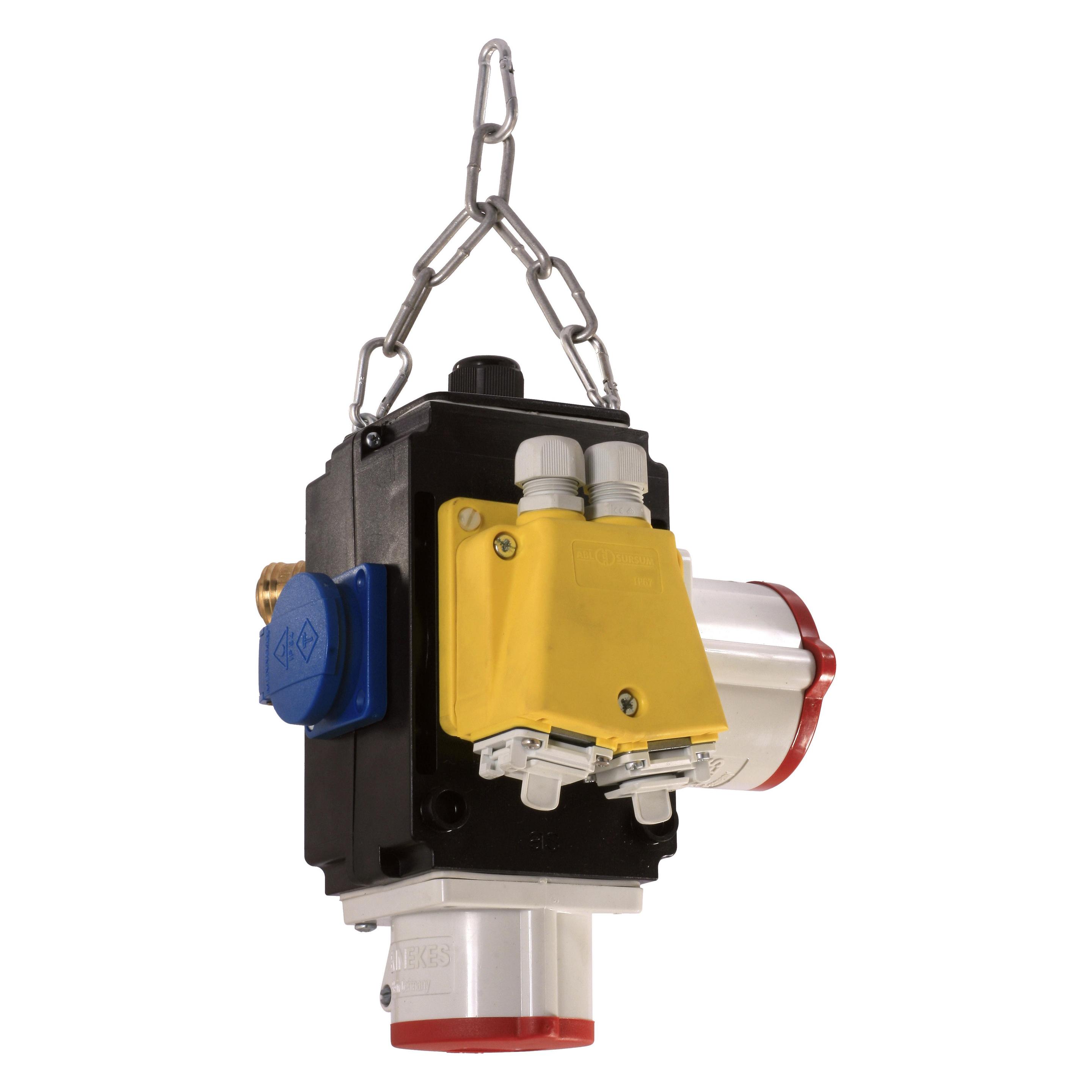 As - Schwabe Energiewürfel mit Druckluft- und Datenanschluss (5x, CEE 16/5, CEE 32/5, CEE 7/4, RJ45) (60781)
