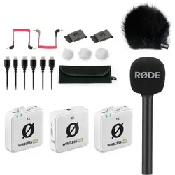 RØDE Wireless ME Dual Funk-Mikrofon Weiss Interview Set 1 BK, Mikrofon