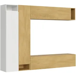 Itamoby Zusammensetzung der Wohnzimmerwand H27 L.254 H.194 T.39,2