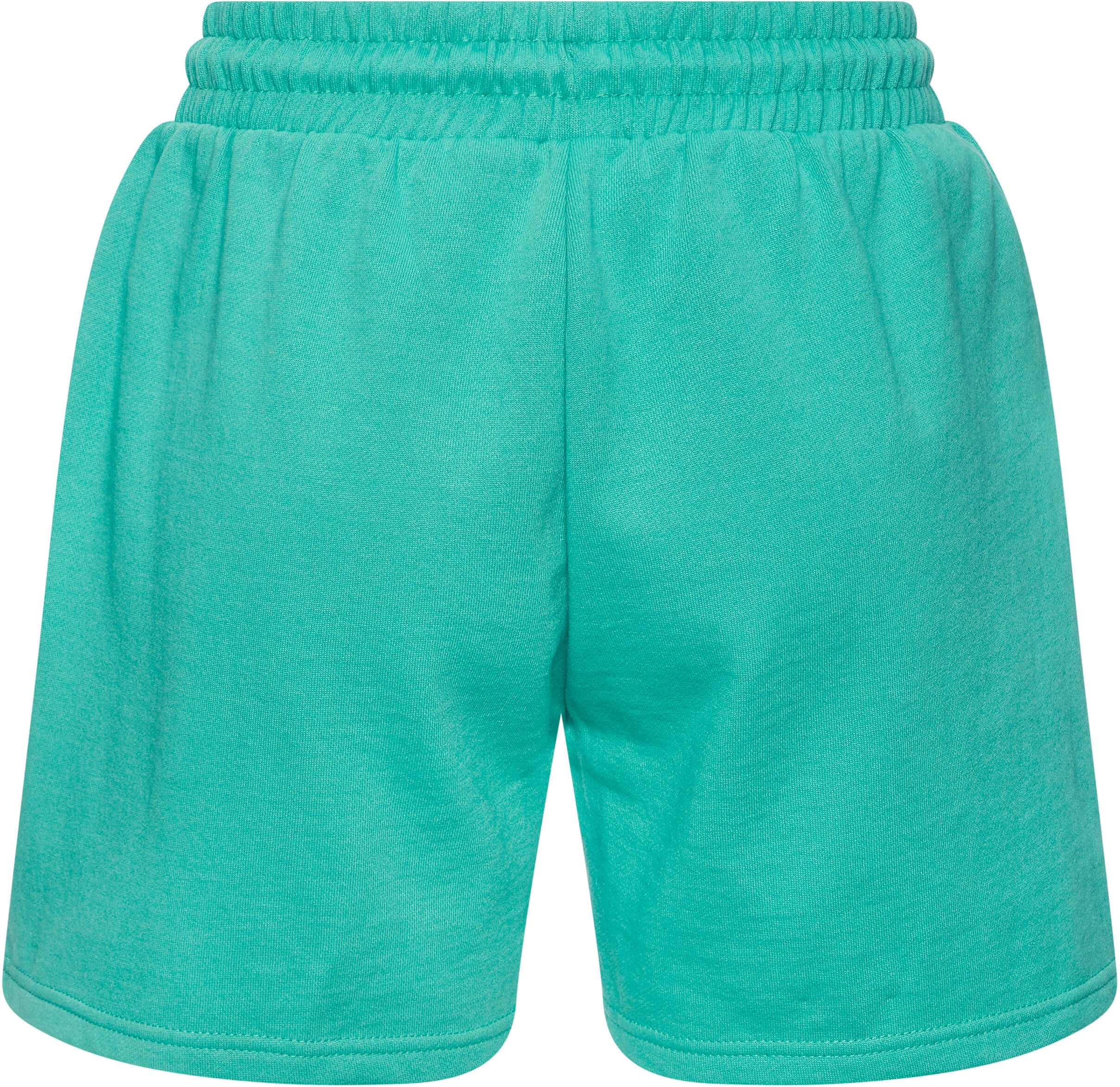 Sweatshorts BENCH. LOUNGEWEAR, Damen, Gr. 48/50, N-Gr, grün (aqua), Sweatware, Obermaterial: 60% Baumwolle, 40% Polyester, unifarben, bequem kurz, Hosen Sweatshorts, mit seitlichen Taschen, Loungewear aqua 48/50, N-Gr