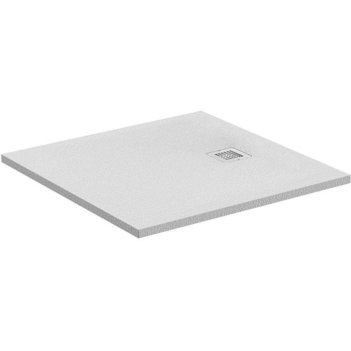 Ideal Standard Ultra Flat S Duschwanne K8215FR Carraraweiß, 90x90x3cm, mit Ablaufabdeckung