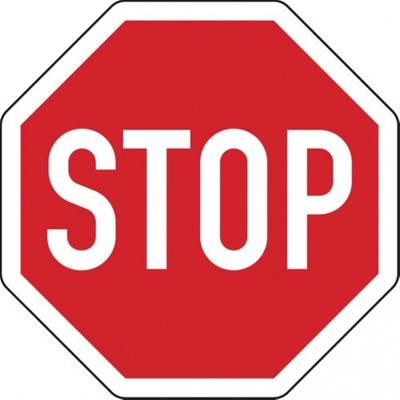 Schild Verkehrszeichen - Halt Vorfahrt gewähren (St - 900x900x2 mm Aluminium 2 mm, RA2