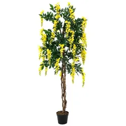 EUROPALMS Goldregenbaum, Kunstpflanze, gelb, 180cm