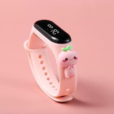 Multisell Products Hub Children's LED Touch Sports Watch For Girls Waterproof & Stylish Electronic Bracelet pink