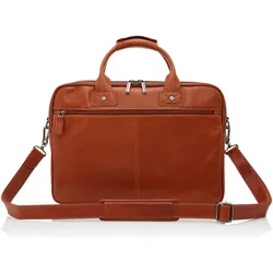 Castelijn & Beerens & Beerens Firenze Large Licht Bruin Laptoptas Bruin (17.32"), Notebooktasche, Braun