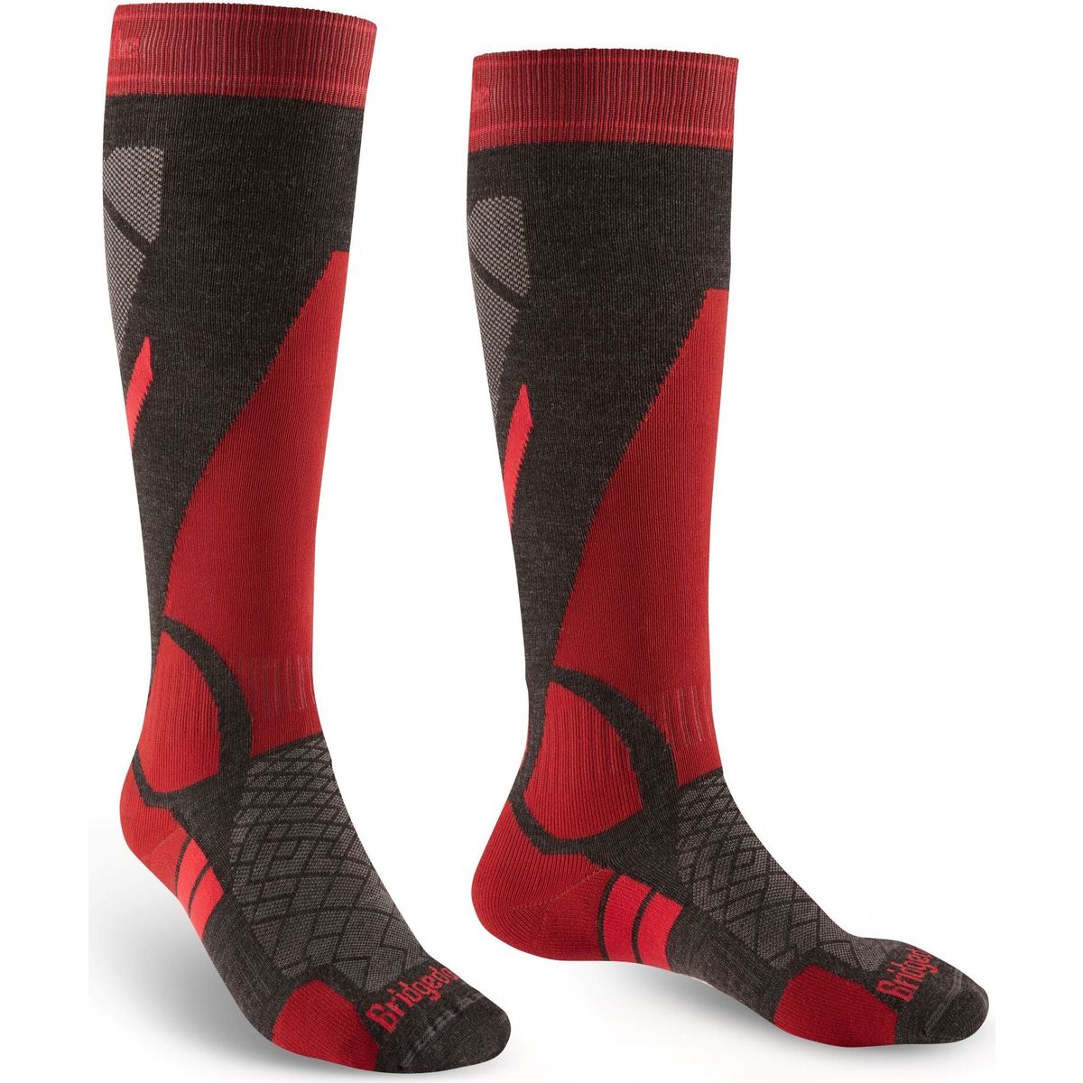 Bridgedale Ski Lightweight graphite/red (223) L 710550-223-L