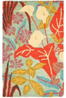 SAFAVIEH Handmade Blossom Verona Modern Floral Wool Rug