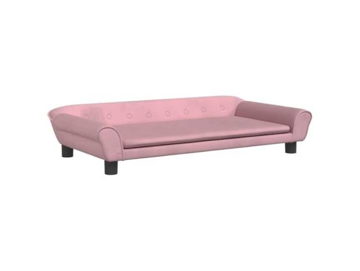 sofa Rosa 100x50x26 cm Samt Minisofa mit Kiefernholz-Rahmen, weicher Schaumstoff, vier Beine, samtbezogen, modernes Design