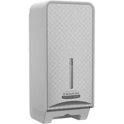 ICON Toilettenpapierspender für gefaltetes Einzelblatt-Toilettenpapier, Grau