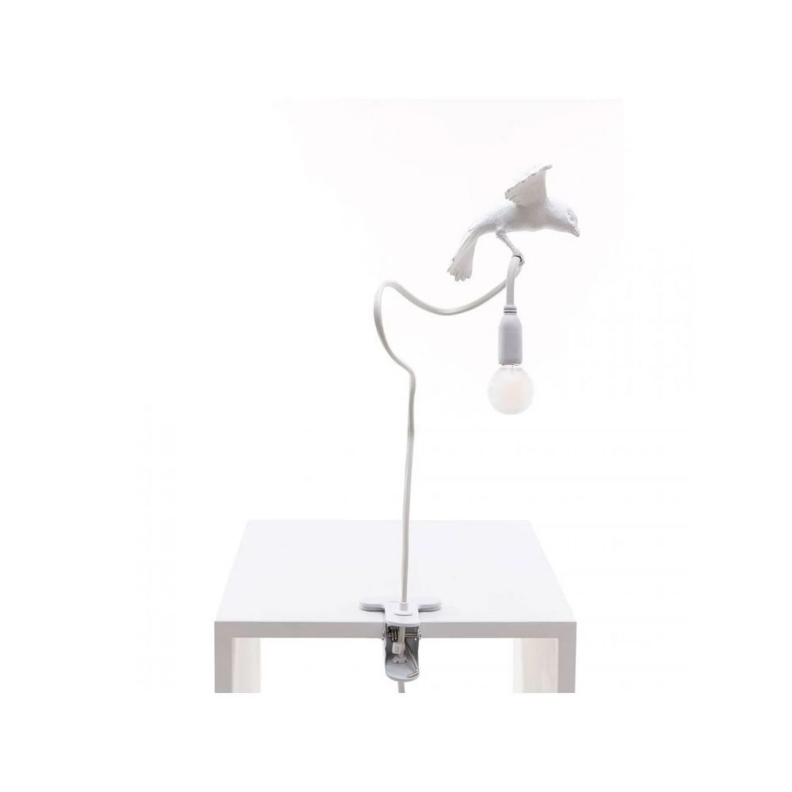 Seletti Sparrow Cruising Klemlamp White - Kunststof
