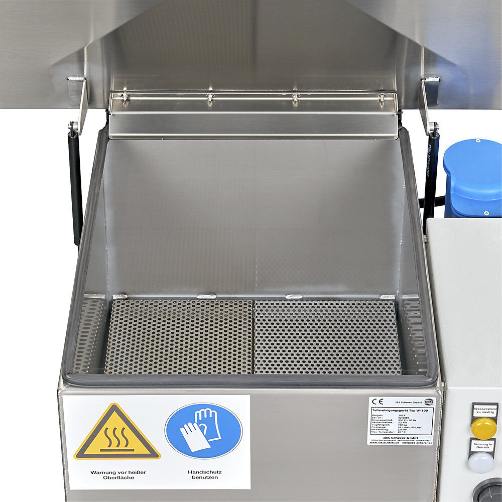 IBS Scherer Teilereinigungsgerät und Tauchbad, Tragfähigkeit 100 kg, HxBxT 929 x 790 x 490 mm