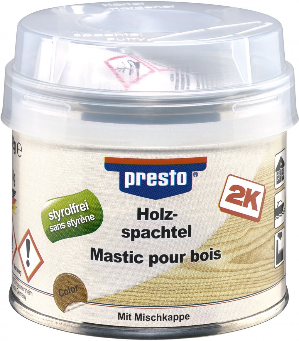 european aerosols presto Holzspachtel dunkelbraun, styrolfrei, 250 g