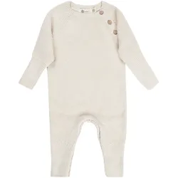 Sterntaler Safari Strickoverall mit Mitwachsbündchen, natur, 74
