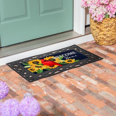 Evergreen 22 in. x 10 in. Sunflower Cardinal Sassafras Switch Mat