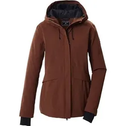 KILLTEC killtec Damen Funktionsjacke Funktionsjacke mit Kapuze, Größe 50 in Braun Braun