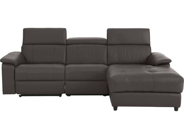 Ecksofa HOME AFFAIRE Binado, L-Form , braun, B:252cm T:164cm, Webstoff (95% Polyester/5% Nylon), Sofas, Ecksofa, mit manueller oder elektrischer Relaxfunktion mit USB-Anschluss