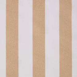 BAUMWOLLSTOFF Meterware beige-weiß gestreift, 150 cm