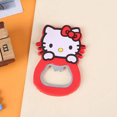 Modern Mode Marketplace Hello Kitty Magnetic Fridge Bottle Opener Cute Sanrio Kitchen Accessory c