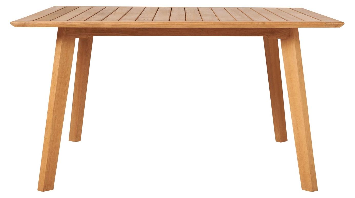 Luna Tisch quadratisch 120x120 cm aus Teakholz Beine Teakholz