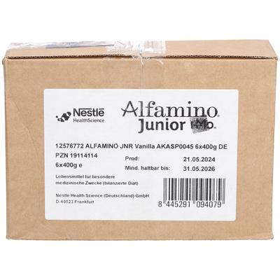 Alfamino Junior Vanille ab 1 Jahr Pulver 6x400 g