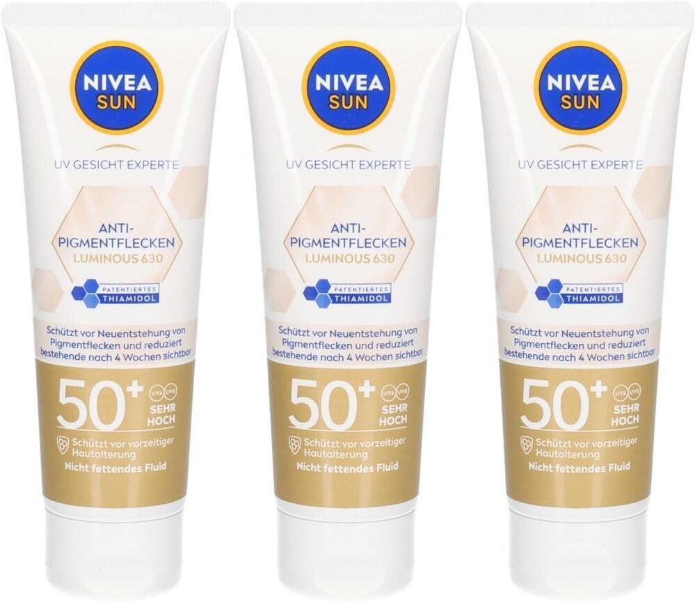 Nivea SUN UV Gesicht Experte Anti-Pigm.fl.Sonnencr x3 3x50 ml Creme