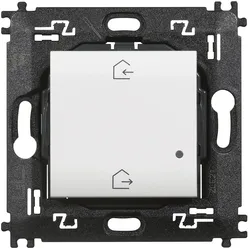 Legrand N4570CW Masterswitch Kommen/Gehen für LivingLight with Netatmo, Farbe: Weiß