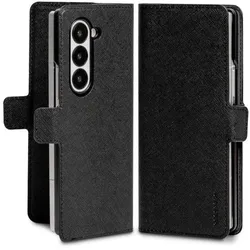 Goospery Premium Diary Case Series Hülle (Samsung Galaxy Z Fold7), Smartphone Hülle, Schwarz