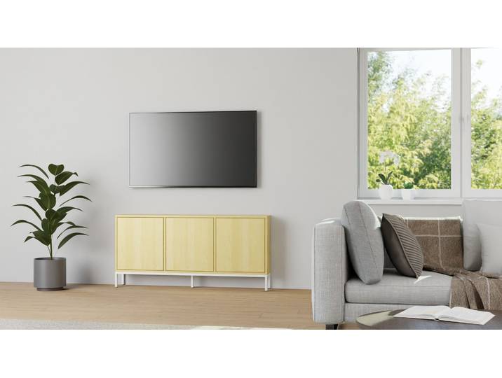 Schlichtes Sideboard aus Birke Birke Natur geölt