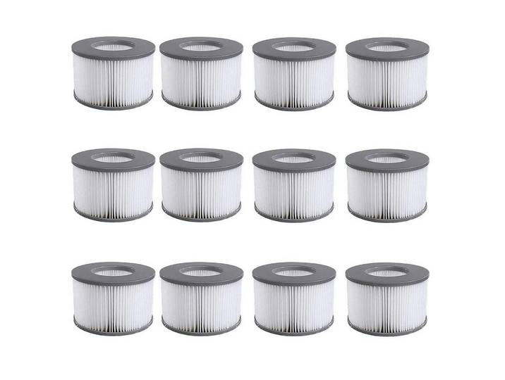 Ersatzfilter 12-teiliges Set für Whirlpools und Spas, Mehrfarbig, Kunststoff, 11x8x11 cm, Freizeit & Co, Pools & Wasserspaß, Poolzubehör