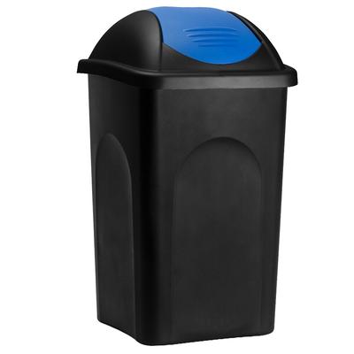 Stefanplast® Abfalleimer Schwingdeckel Blau 60 L