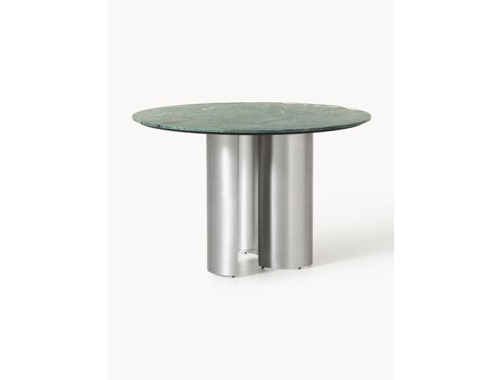 Runder Esstisch Noam mit Marmor-Tischplatte, Ø 120 cm