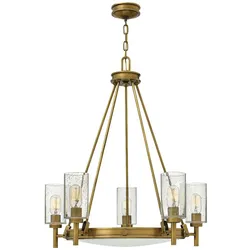 Elstead Lighting Collier 5-flammiger Kronleuchter Messing antik