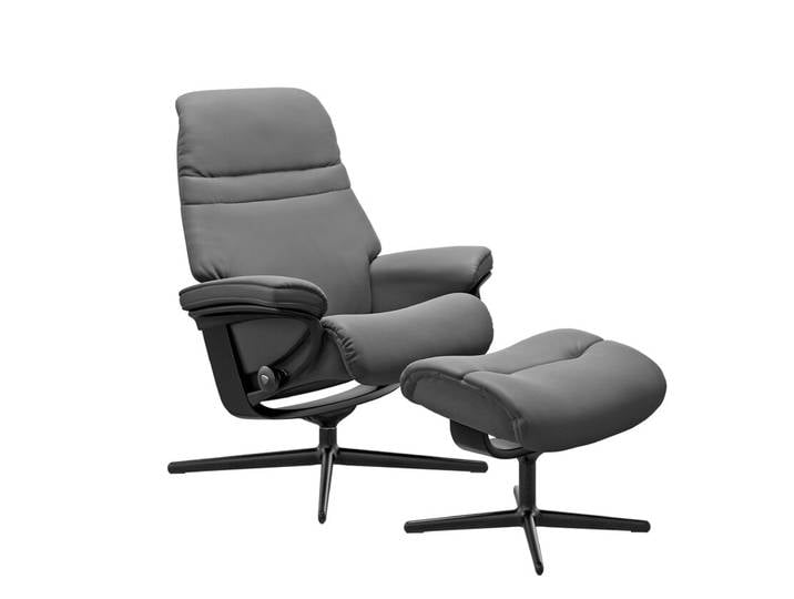 Stressless Sessel mit Hocker SUNRISE 2-teilig grey