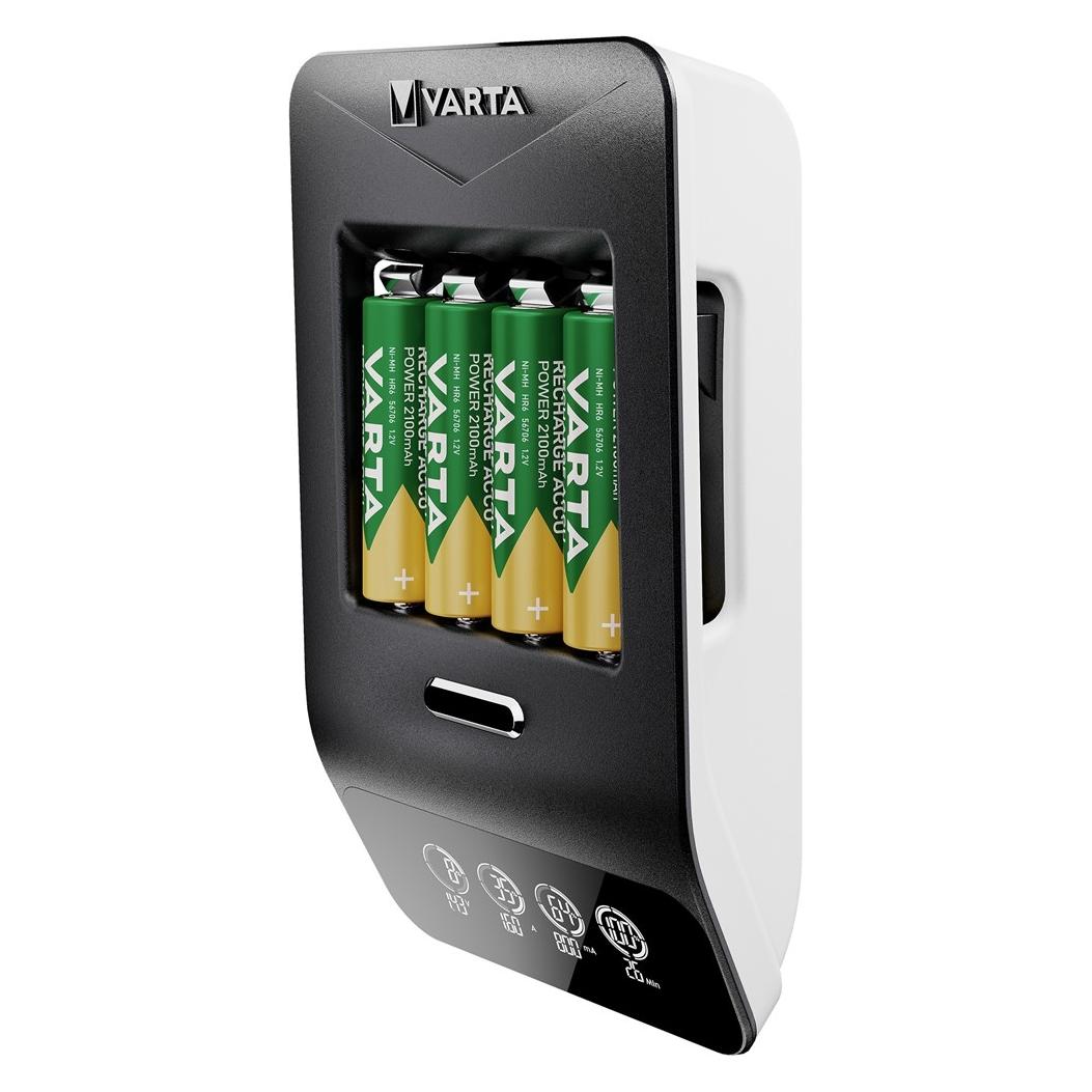Varta LCD Ultra Fast Charger+ (1 Stk., AA, Ladegerät inkl. Akku) (57685101441)