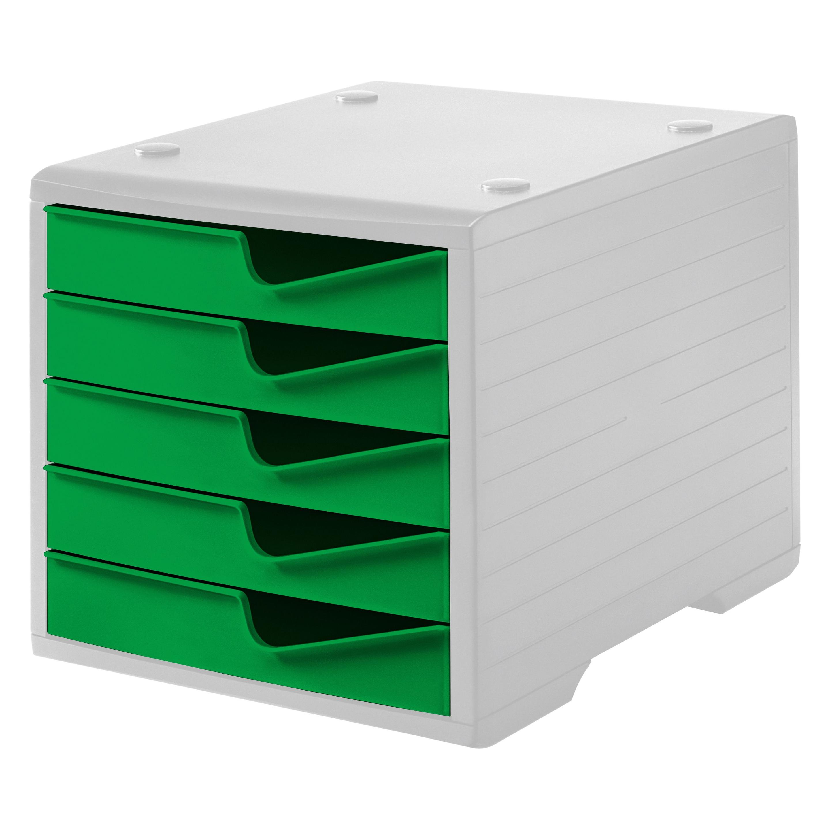 Styro Schubladenbox styroswingbox gecko DIN C4 mit 5 Schubladen (A4, C4) (275-8430.5181)