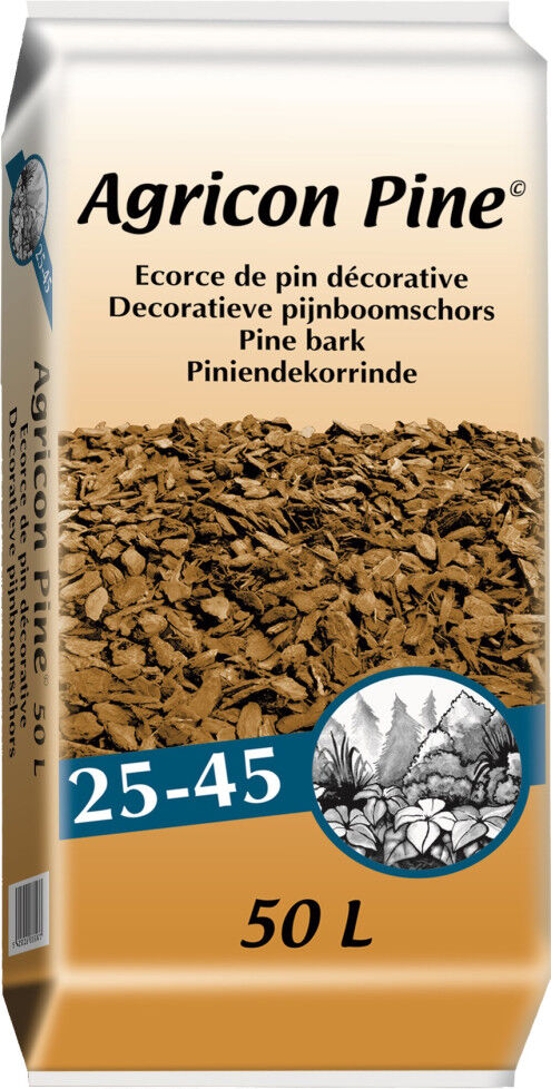 Agricon Piniendekor mittelgrob 25-45 mm Körnung 50 L