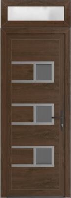 VDOMDOORS Manux 8933 Walnut uPVC Exterior Door