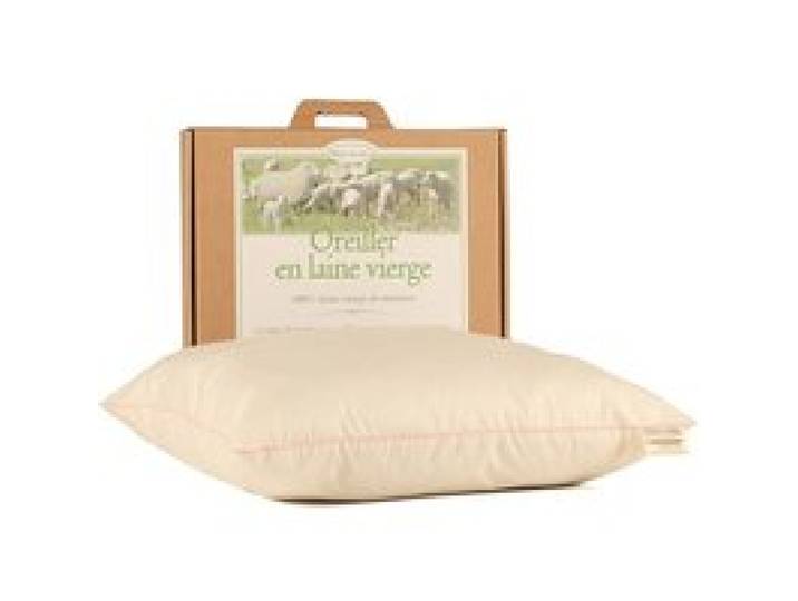 Oreiller ferme en laine vierge biologique