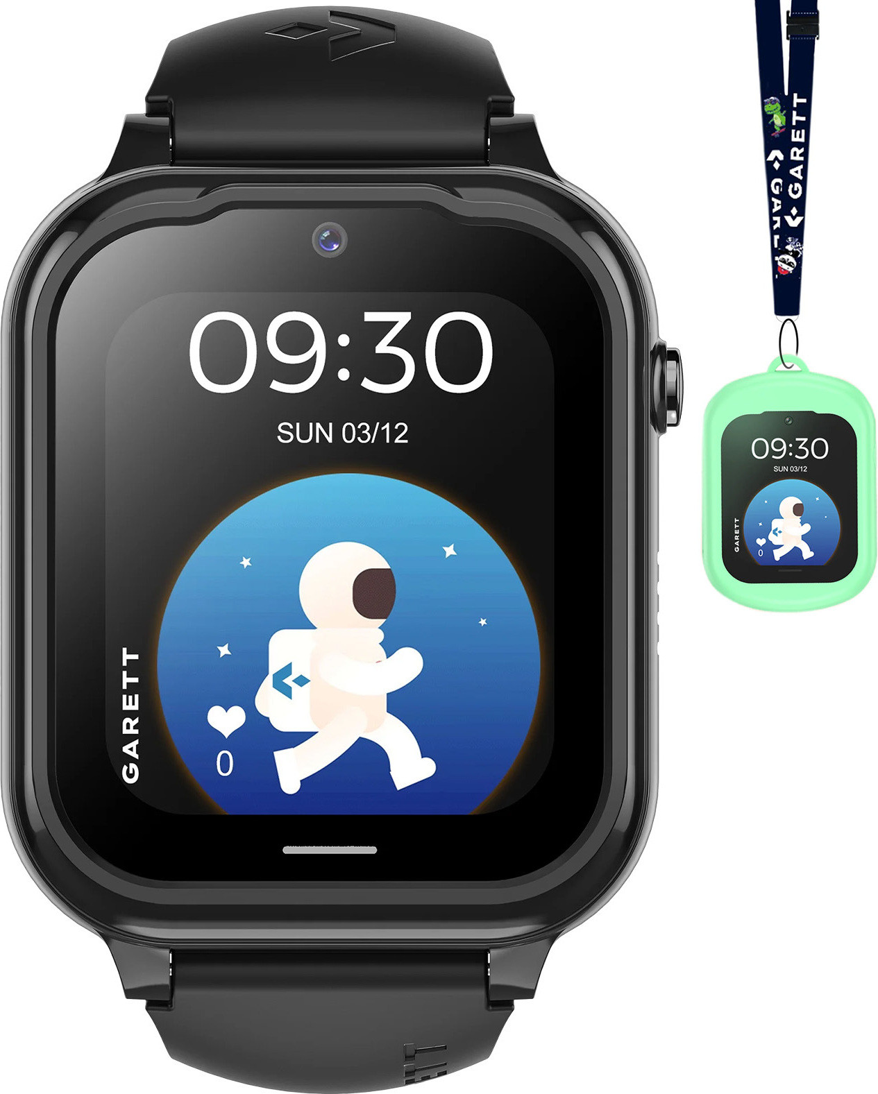 Garett Kids Essa GO 4G Smartwatch voor kinderen, zwart