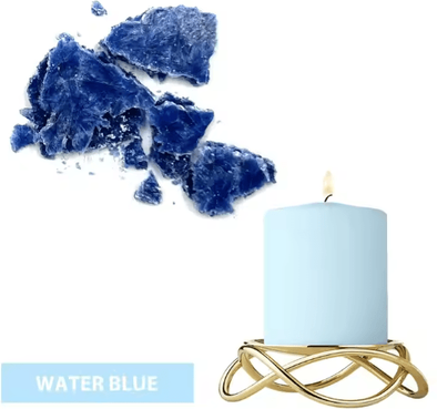 Inspire Picks 25 Color Candle Wax Dye Set 5g Candle Color Blocks For Soy Wax, Beeswax & DIY Candle Making water Blue