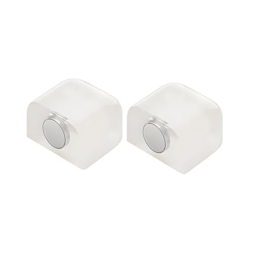 ARFUKA Magnetische Deurstopper, Zelfklevend, Siliconen Deurstop voor Vloer- en Wandmontage, 2 stuks, Transparant