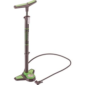 Prophete Luftpumpe 0558, Standpumpe, mit Manometer und 3 Ventil-Adaptern, 9 bar / 130 psi