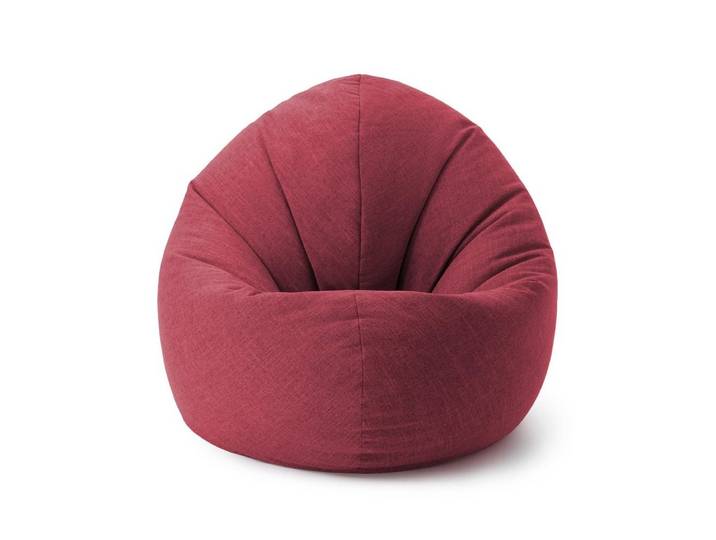 Lumaland Sitzsack Interior Line Bodenkissen Bean Bag Lounge Leinenlook, 300L Liegekissen 80x75x35 Gaming waschbar robust
