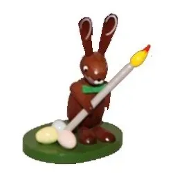 Hase mit Pinsel Höhe 7,5 cm