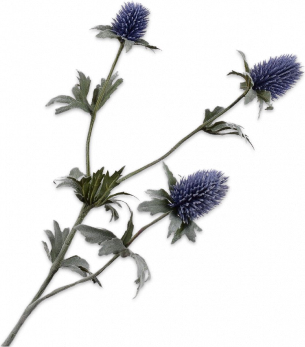 Silk-ka Kunstbloem Distel Paars H78 cm