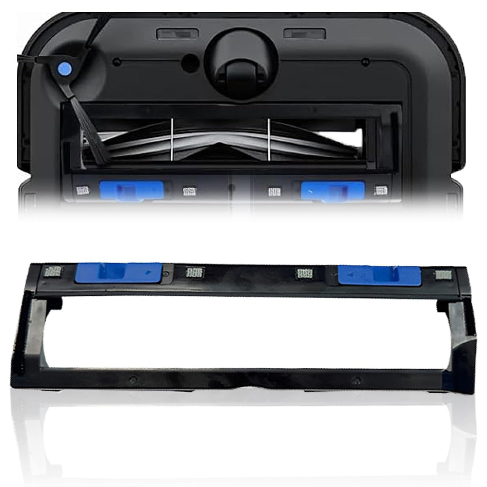 Dripio Hoofdborstelafdekking voor Ecovacs X5-serie, ABS-kunststof, zwart-blauw